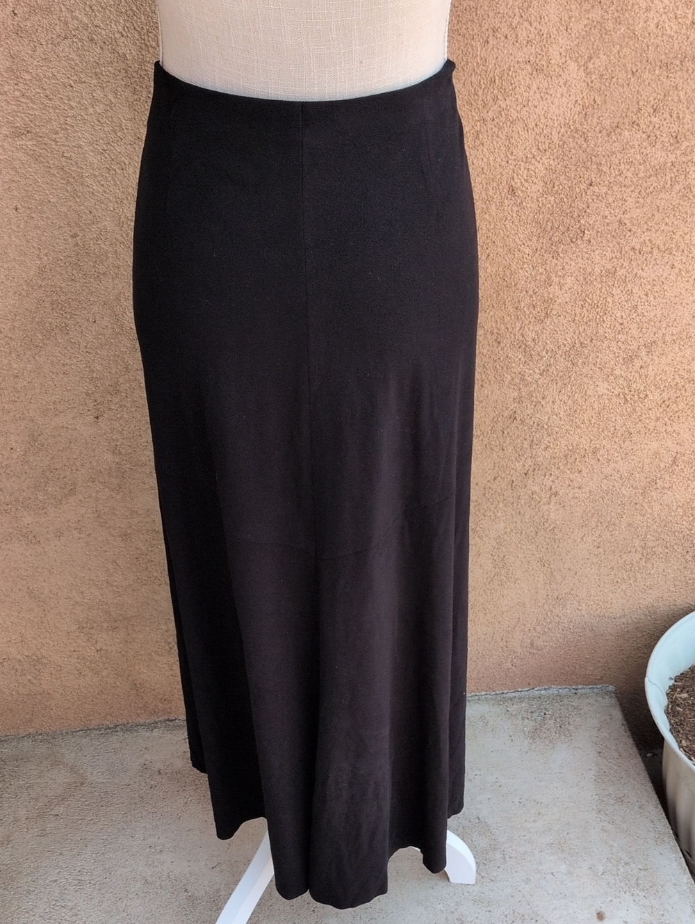 J Jill Faux Suede Minimalist USA Made Maxi Length Skirt Careerwear